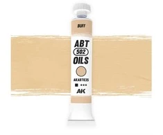Ak Interactive AK ABT502 aliejiniai dažai „Buff“ modeliavimui, kodas AKABT035