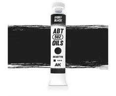 Ak Interactive AK aliejiniai dažai ABT502 Ivory Juodas modeliavimui AKABT110