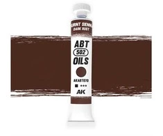 AK Interactive aliejiniai dažai Burnt Sienna / Dark Rust, rūdžių efektams