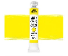 AK Interactive aliejiniai dažai Lemon Geltona modeliui AKABT530