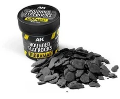 AK Interactive apvalūs plokšti akmenys dioramoms ir reljefui, 100 ml