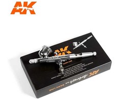 AK Interactive Basic Line aerografas 0.3 mm, dvigubo veikimo, gravitacinis
