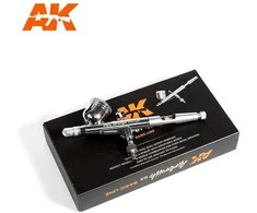 AK Interactive Basic Line aerografas 0.3 mm, dvigubo veikimo, gravitacinis