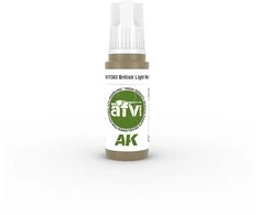 AK Interactive British Light Mud akriliniai dažai AFV, 17 ml