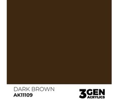 AK Interactive Dark Brown 3rd Gen akriliniai dažai 17 ml