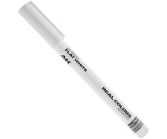 AK Interactive FLAT Baltas akrilinis modeliavimo žymeklis RCM034