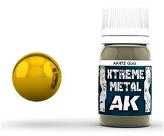 AK Interactive GOLD XTREME METAL emaliniai metaliniai dažai 30 ml