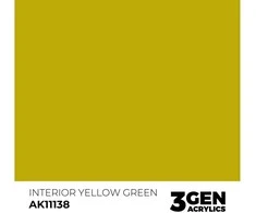 AK Interactive Interior Geltona Žalias akriliniai dažai 17ml (AK11138)