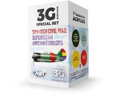 AK Interactive Ispanijos karo respublikoniški lėktuvų dažai, 4x akrilai
