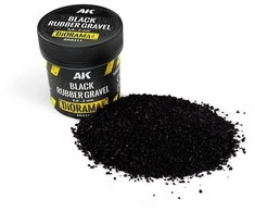AK Interactive juodas guminis žvyras scenografijai 0.8–2 mm, 100 ml
