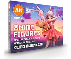 AK Interactive Keigo Murakami anime dažų rinkinys figūrėlėms 18 sp.