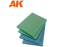 Ak Interactive Minkštos šlifavimo kempinėlės 400/800 grūdėtumo, 4 vnt.