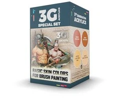 AK Interactive odos akriliniai dažai figūrėlėms 3Gen, 4 spalvų rinkinys