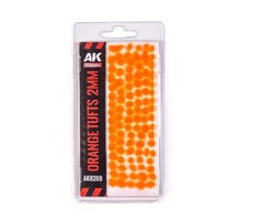 AK Interactive oranžiniai žolės kuokšteliai 2mm miniatiūroms AK8269