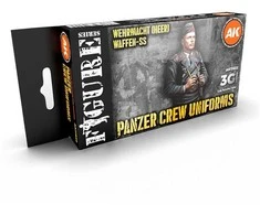 AK Interactive Panzer ekipažo juodos uniformos dažų rinkinys 3Gen