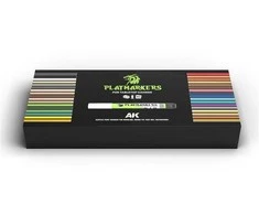 AK Interactive Playmarkers akrilinių žymeklių rinkinys, 34 spalvos