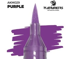 AK Interactive PURPLE akrilinis dažų žymeklis su teptuko galiuku