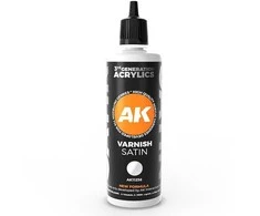 AK Interactive pusiau blizgus lakas Varnish Satin 3rd Gen, 100 ml