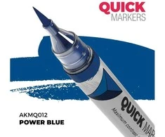AK Interactive QUICK Marker Power Mėlyna miniatiūrų dažymui