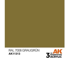 AK Interactive RAL 7008 Graugrün AFV (3-osios kartos) akriliniai dažai 17 ml