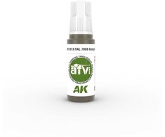 AK Interactive RAL 7008 Graugrün AFV (3-osios kartos) akriliniai dažai 17 ml