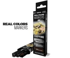 AK Interactive RC Chipping markerių rinkinys RCM105 – 3 akriliniai žymekliai