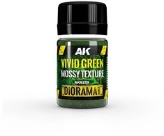 AK Interactive ryškiai žalia samanų tekstūra dioramoms AK8259