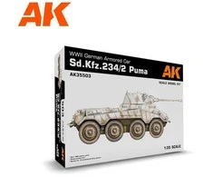 AK Interactive Sd.Kfz. 234/2 Puma vokiečių šarvuotis, 1/35, rinkinys