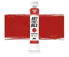 Ak Interactive Šiltai raudoni aliejiniai dažai modeliams ABT 502 OILS AKABT025
