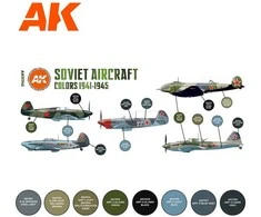 AK Interactive sovietinių lėktuvų dažai 1941–1945, akrilų rinkinys