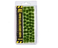 AK Interactive tamsiai žali žolės kuokšteliai 6mm dioramoms AK8246