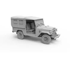 AK Interactive Toyota Land Cruiser FJ43 IDF/LAF su minkštu stogu 1/35 rinkinys