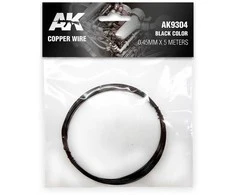 AK Interactive varinė viela Ø 0,45 mm, 5 m, juoda (AK9304)