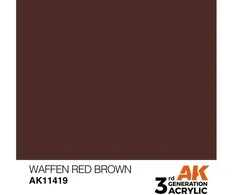 AK Interactive Waffen Raudona Brown akriliniai dažai figūrėlėms 17 ml
