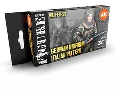 AK Interactive Waffen SS Italų Maskuojamos Uniformos Dažų Rinkinys 3Gen