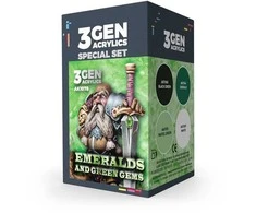 AK Interactive Wargame akriliniai dažai „Emeralds &amp; Žalias Gems“ 4 vnt.