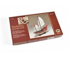 Amati Sampang medinis laivo modelio rinkinys 34 cm (Italija)