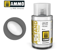 AMMO by MIG Jimenez AMMO A-Stand baltas gruntas su mikroužpildu, 30 ml, 2352
