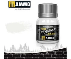 AMMO by MIG Jimenez AMMO by Mig DRYBRUSH balti sendinimo dažai 40 ml (0600)