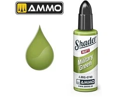 AMMO by MIG Jimenez AMMO by MIG matiniai Shader dažai Military Žalias 10 ml (A.MIG-0740)
