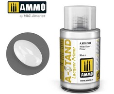 AMMO by MIG Jimenez AMMO MIG A-Stand baltas blizgus gruntas aerografui, 30 ml (2356)