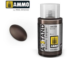 AMMO by MIG Jimenez AMMO MIG A-Stand Burnt Iron metaliniai dažai aerografui 30 ml 2320