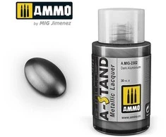 AMMO by MIG Jimenez AMMO MIG A-Stand Dark Aliuminio metaliniai dažai aerografui, 30 ml 2302