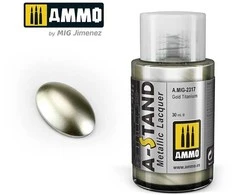 AMMO by MIG Jimenez AMMO MIG A-Stand Gold Titanium metaliniai dažai 30 ml (2317)