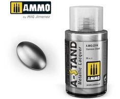AMMO by MIG Jimenez AMMO MIG A-Stand metaliniai dažai Stainless Steel, 30 ml