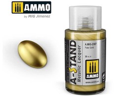 AMMO by MIG Jimenez AMMO MIG A-Stand metaliniai dažai Pale Gold 30 ml, 2307 aerografui