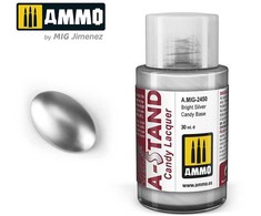AMMO by MIG Jimenez AMMO MIG A-Stand ryškiai sidabrinė Candy bazė, lakiniai dažai 30 ml