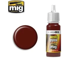 AMMO by MIG Jimenez AMMO MIG akriliniai dažai Crystal Raudona 17 ml – stiklo efektui (0093)