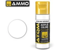 AMMO by MIG Jimenez AMMO MIG ATOM akriliniai dažai, satininė balta, 20 ml (20001)