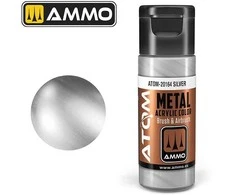 AMMO by MIG Jimenez AMMO MIG ATOM akriliniai dažai metalinis sidabras 20 ml (20164)